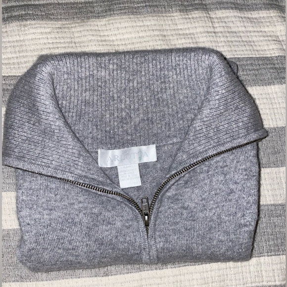 100% Cashmere Zip Up Cardigan - Picture 10 of 13